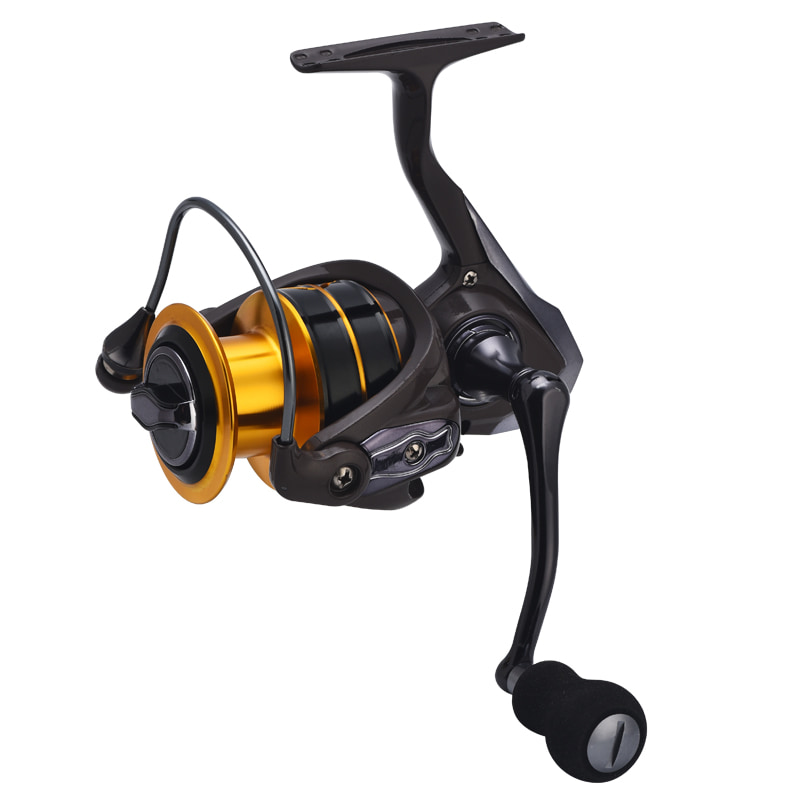 Bruine metalen spoel Power EVA-handvat Vissen Spinning Reel Zoutwater Bait Casting Reel Spinning Visserijspoelen