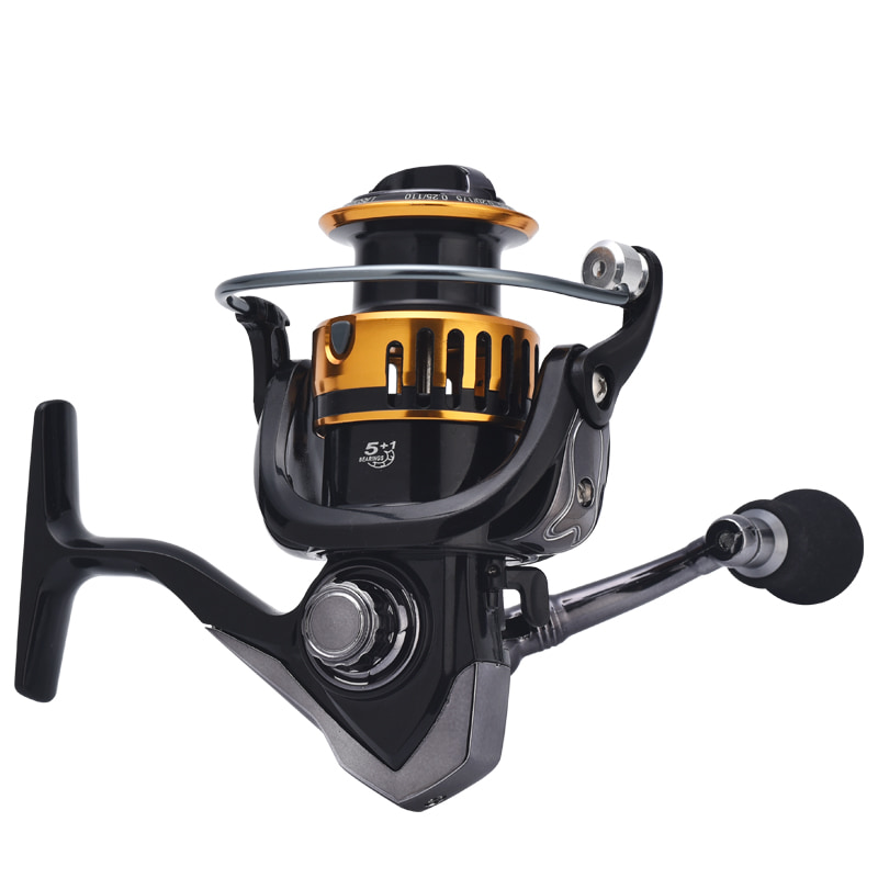 Metalen Spoel 5.1:1 Vissen Spinning Reel Zoutwater Aas Casting Reel Spinning Vistuig Vissen Rollen