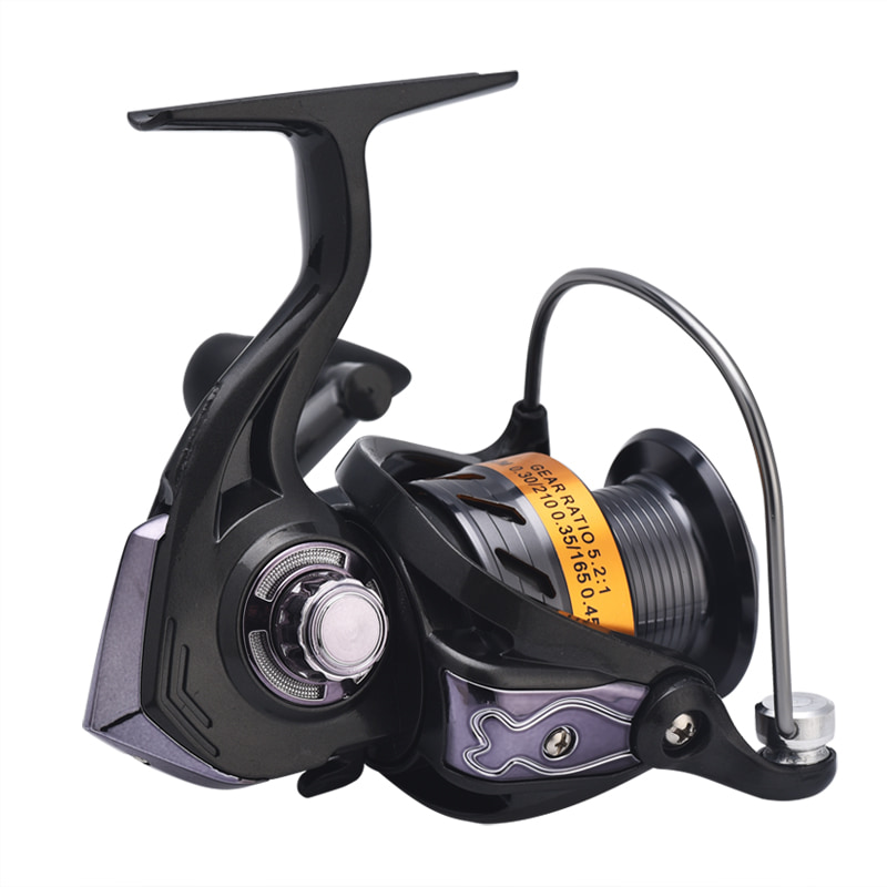 Hoge kwaliteit Metalen Spoel 5.1: 1 Vislijn Wiel Spinning Reel Zoutwater Bait Casting Reel Spinning Vistuig Vissen Rollen